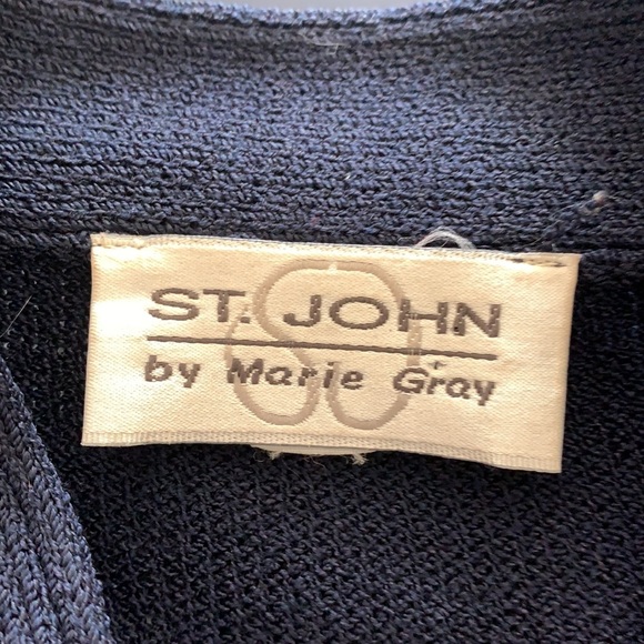 St.John by Maria Gray Navy Cardigan - Picture 5 of 6